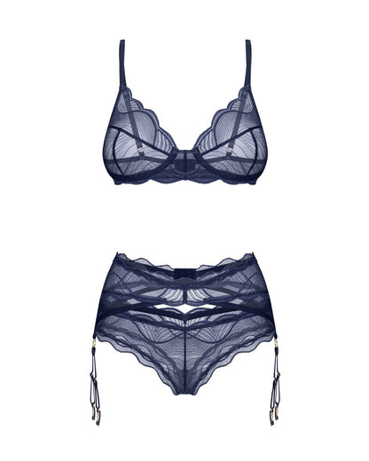 OBSESSIVE - NIGHTLY BLUE 3-PCS SET XS/S