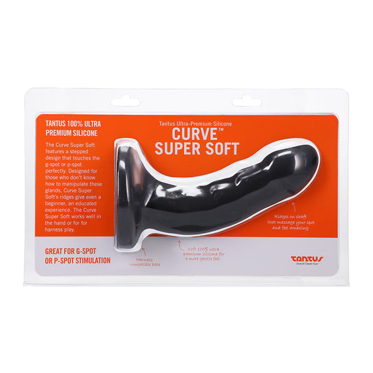 TANTUS - CURVE SUPER SOFT G-SPOT DILDO ONYX