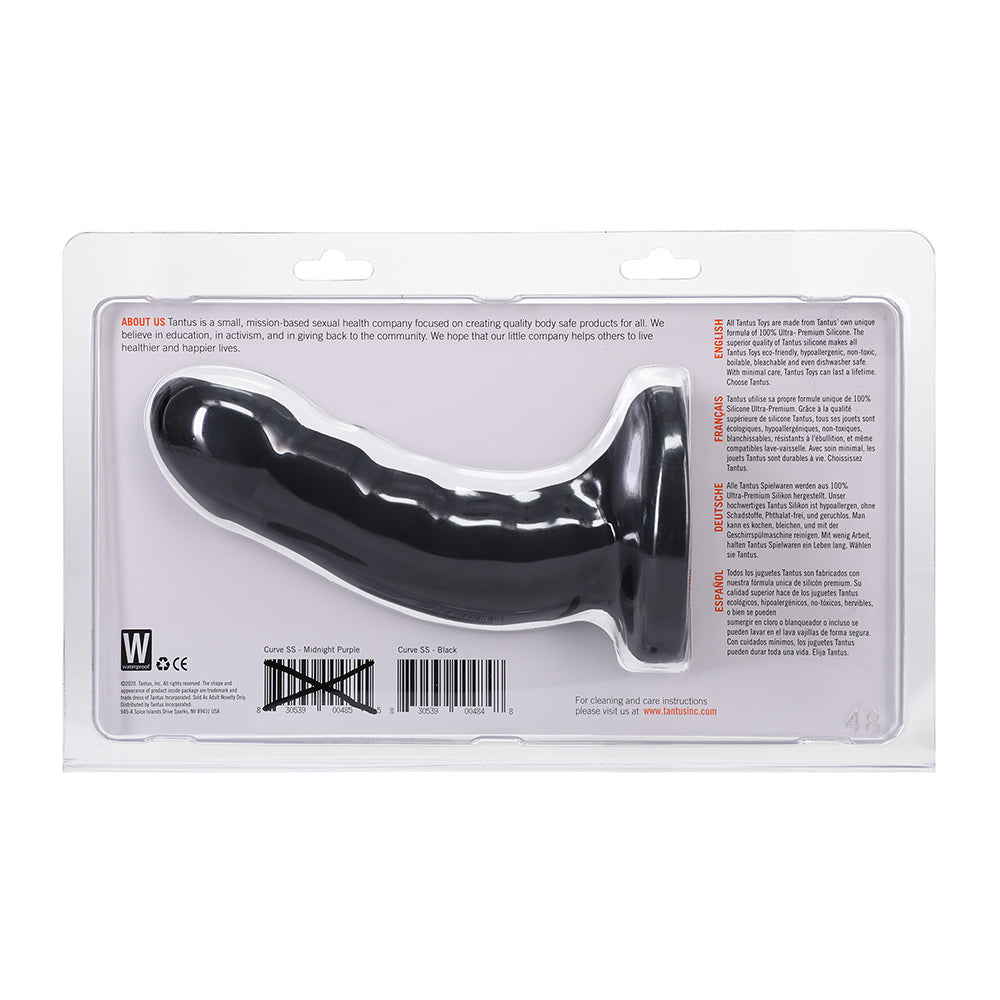 TANTUS - DILDO CURVO PARA PUNTO G SÚPER SUAVE ONYX