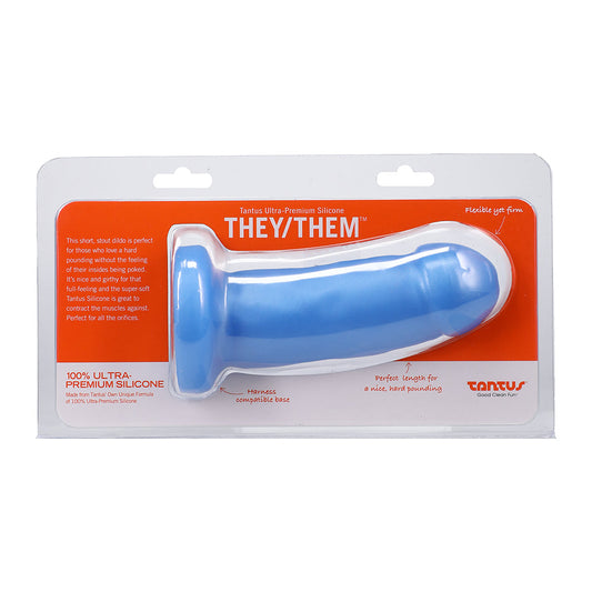 TANTUS - THEY/THEM SUPER SOFT DILDO AZURE