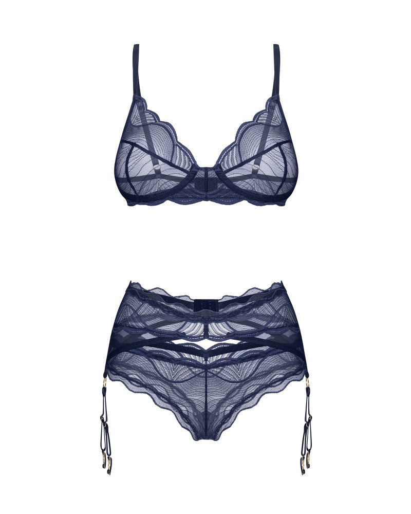 OBSESSIVE - NIGHTLY BLUE 3-PCS SET M/L