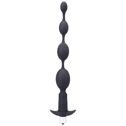 TANTUS VIBRATING PROGRESSIVE BEADS VIBRATING BEADED ANAL PLUG BLACK