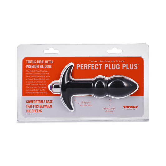 TANTUS - PERFECT PLUG PLUS VIBRATING ANAL PLUG ONYX
