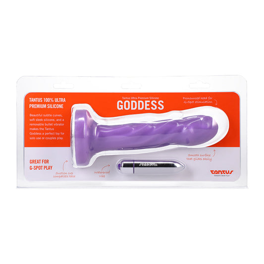 TANTUS - GODDESS VIBRATING 6.25 IN. DILDO LAVENDER