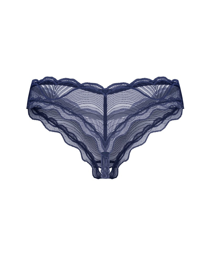 OBSESSIVE - NIGHTLY BLUE CROTCHLESS THONG XS/S