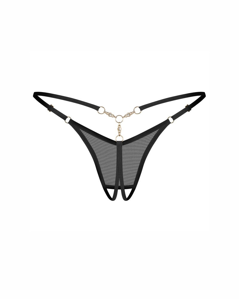 OBSESSIVE - OXARIA CROTCHLESS THONG L/XL