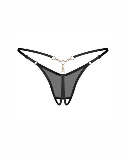 OBSESSIVE - OXARIA CROTCHLESS THONG L/XL