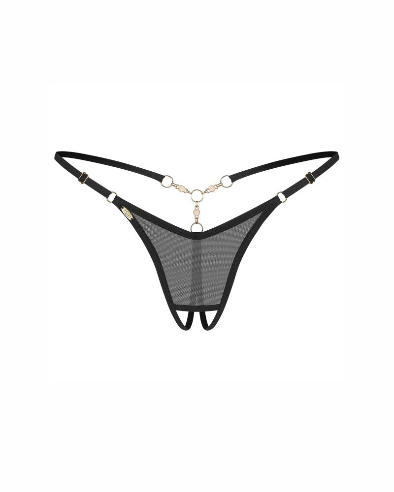 OBSESSIVE - OXARIA CROTCHLESS THONG L/XL