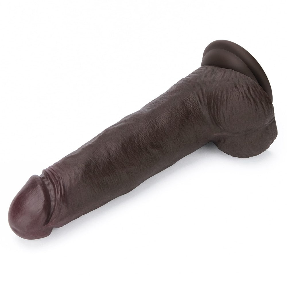 LOVETOY - 8.5'' SLIDING SKIN PRO II DUAL LAYER SILICONE DONG (BLACK)