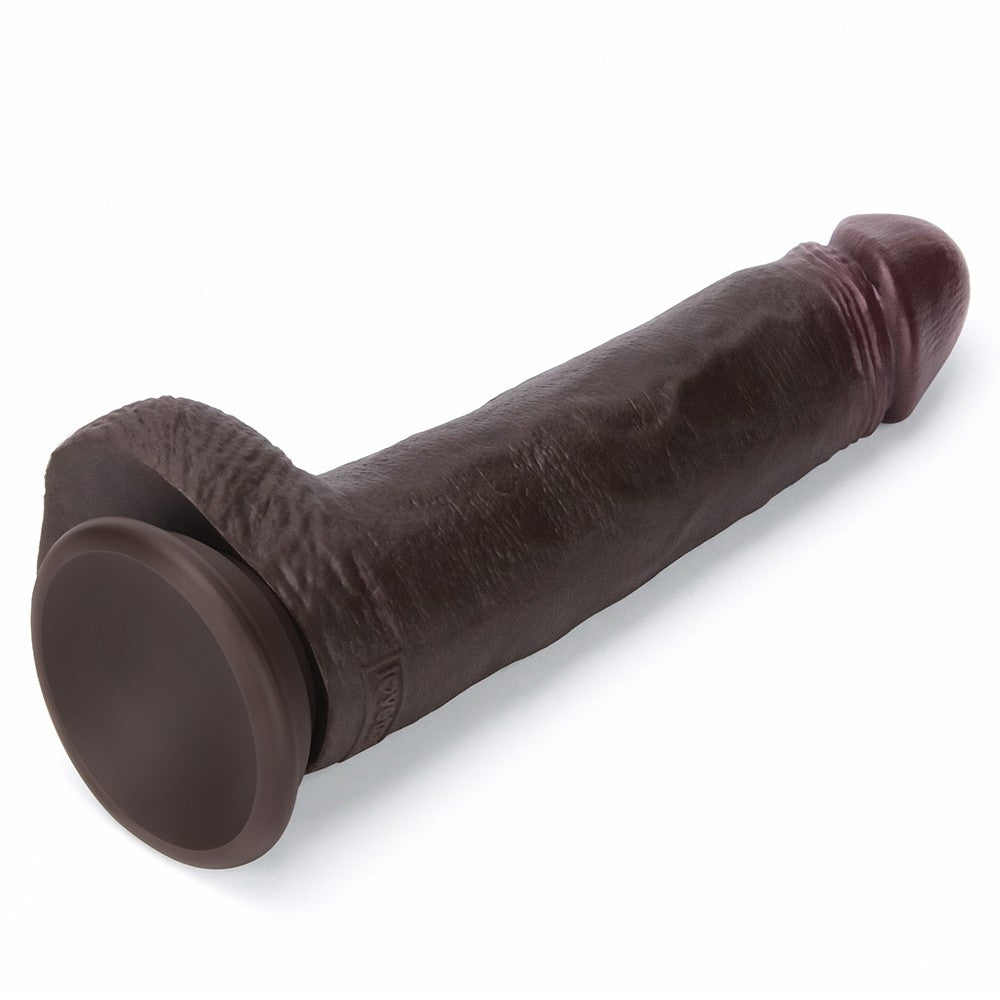LOVETOY - 8.5'' SLIDING SKIN PRO II DUAL LAYER SILICONE DONG (BLACK)