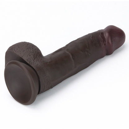 LOVETOY - 8'' SLIDING SKIN PRO II DUAL LAYER SILICONE DONG (BLACK)