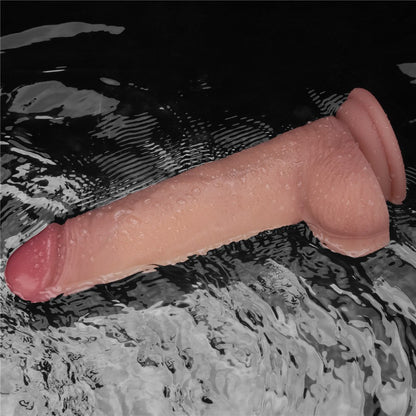LOVETOY - 8.5" VIBRATING SLIDING SKIN PRO II SILICONE DONG