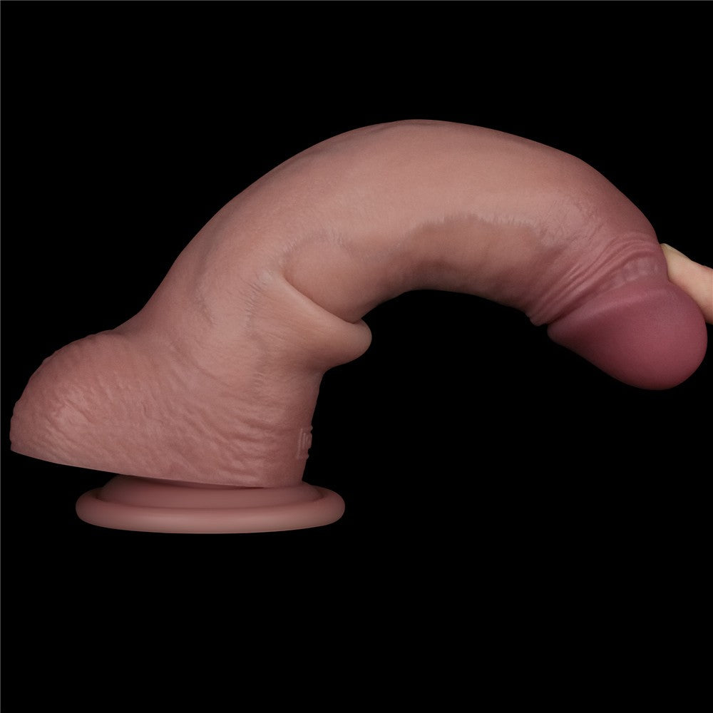 LOVETOY - 8.5" VIBRATING SLIDING SKIN PRO II SILICONE DONG