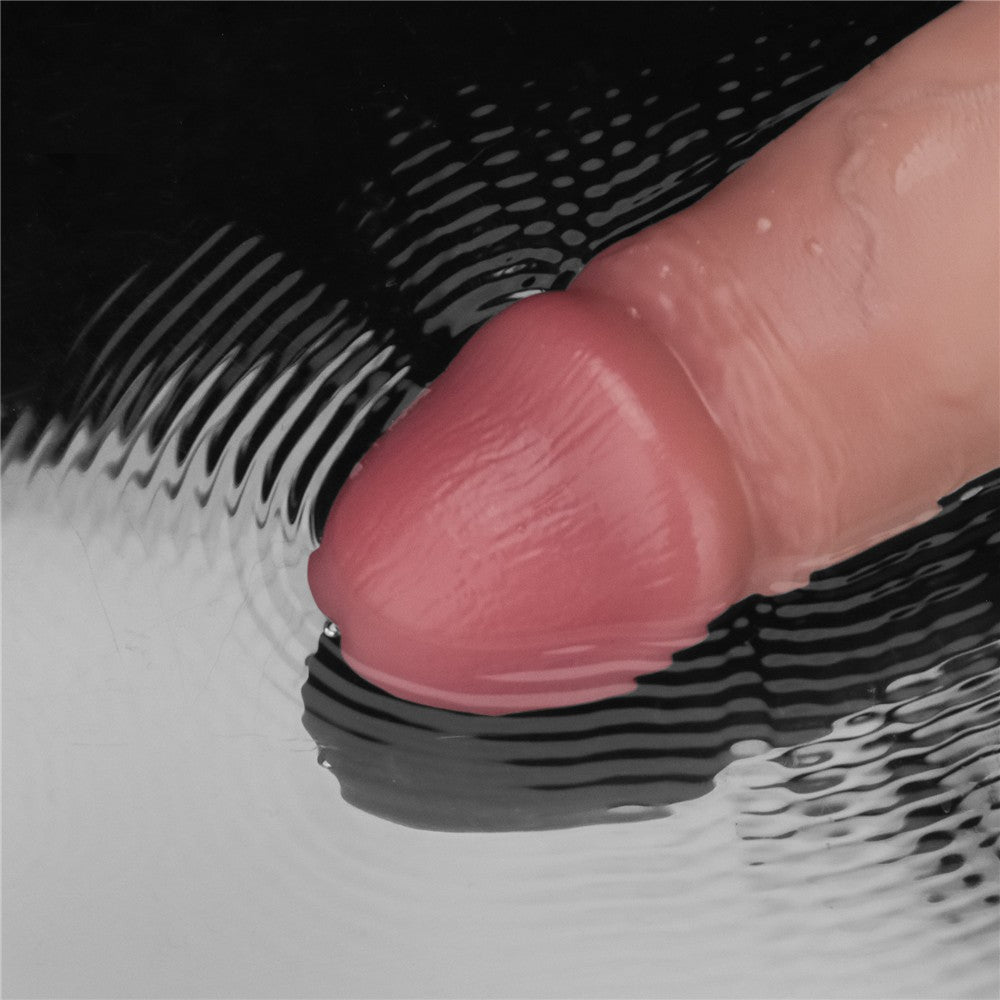 LOVETOY - 8" VIBRATING SLIDING SKIN PRO II SILICONE DONG