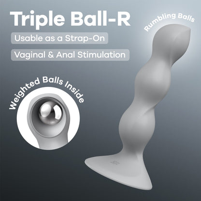 SATISFYER - TRIPLE BALL-R - GREY