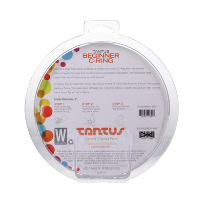 TANTUS - BEGINNER C-RING 2 IN. CRIMSON