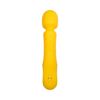 EVOLVED BUTTERCUP RECHARGEABLE SILICONE WAND VIBRATOR YELLOW