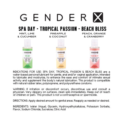 GENDER X - LUBRICANTE CON SABOR PACK DE 3 TAMAÑO VIAJE