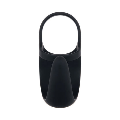 ZERO TOLERANCE - VIBRATING BALL CRADLE RECHARGEABLE REMOTE-CONTROLLED SILICONE COCKRING BLACK