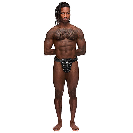 MALE POWER - LEATHER TAURUS BLACK OS
