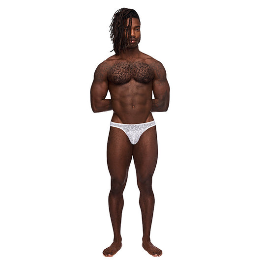 MALE POWER - SNEAK PEEK BONG THONG WHITE L/XL