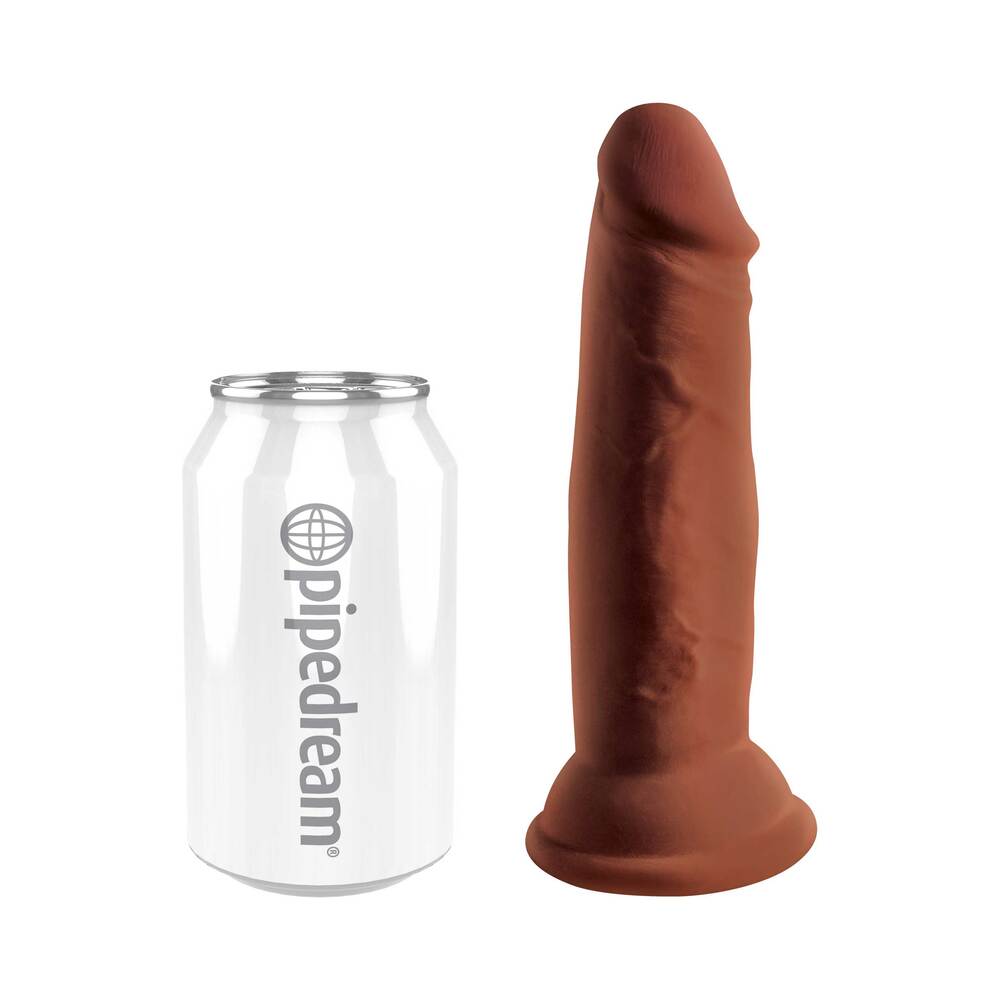 PIPEDREAM - KING COCK PLUS 6 IN. TRIPLE DENSITY COCK REALISTIC DILDO WITH SUCTION CUP BROWN