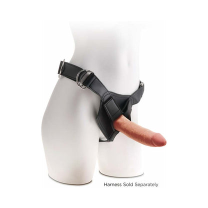 KING COCK PLUS 7 IN. TRIPLE DENSITY COCK REALISTIC DILDO WITH SUCTION CUP TAN