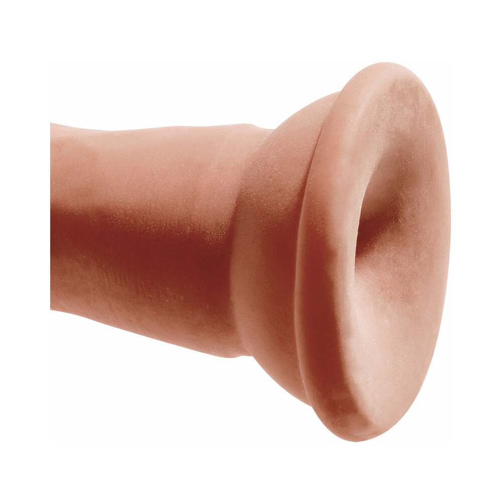 PIPEDREAM - KING COCK PLUS 7 IN. TRIPLE DENSITY COCK REALISTIC DILDO WITH SUCTION CUP TAN