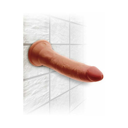 KING COCK PLUS 7 IN. TRIPLE DENSITY COCK REALISTIC DILDO WITH SUCTION CUP TAN