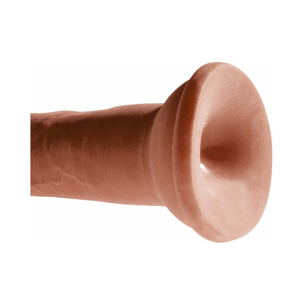 PIPEDREAM - KING COCK PLUS 8 IN. TRIPLE DENSITY COCK REALISTIC DILDO WITH SUCTION CUP BROWN