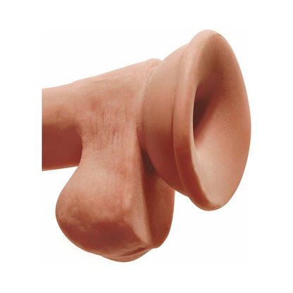 KING COCK PLUS 6.5 IN. TRIPLE DENSITY COCK WITH BALLS REALISTIC SUCTION CUP DILDO TAN