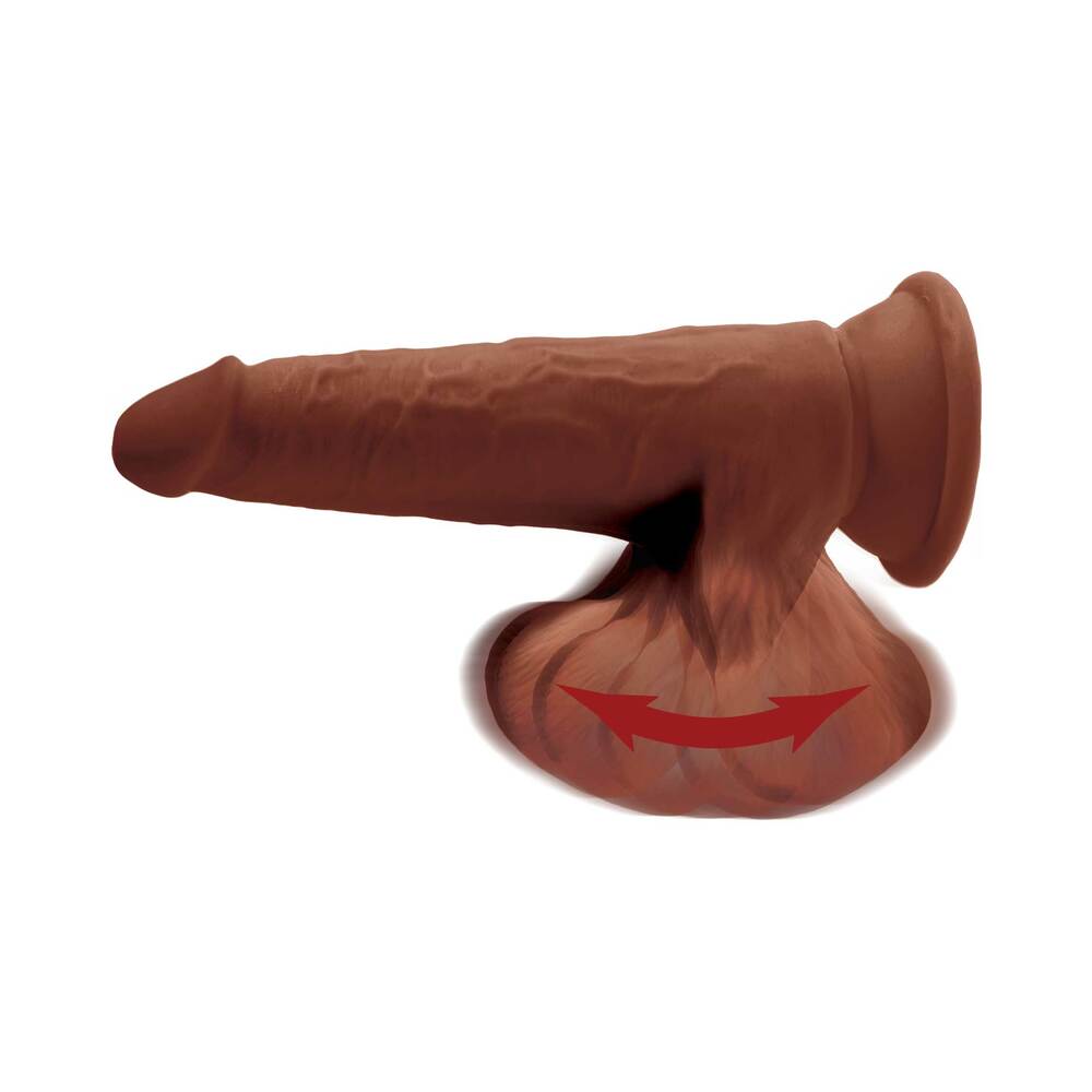 KING COCK - PLUS 3D DILDO SWINGING BALLS 24.5 CM LIGHT SKIN