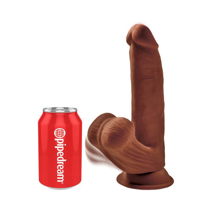 KING COCK - PLUS 3D DILDO SWINGING BALLS 24.5 CM LIGHT SKIN