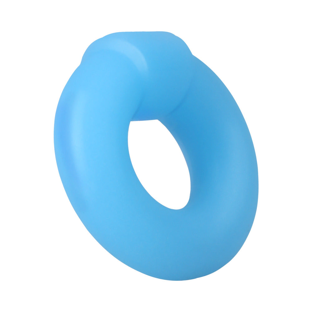 ROCK SOLID SILA-FLEX GLOW-IN-THE-DARK MEGA RING BLUE