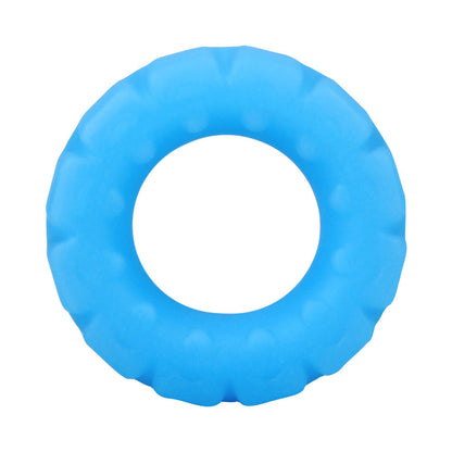 ROCK SOLID SILA-FLEX GLOW-IN-THE-DARK THE TIRE C-RING BLUE