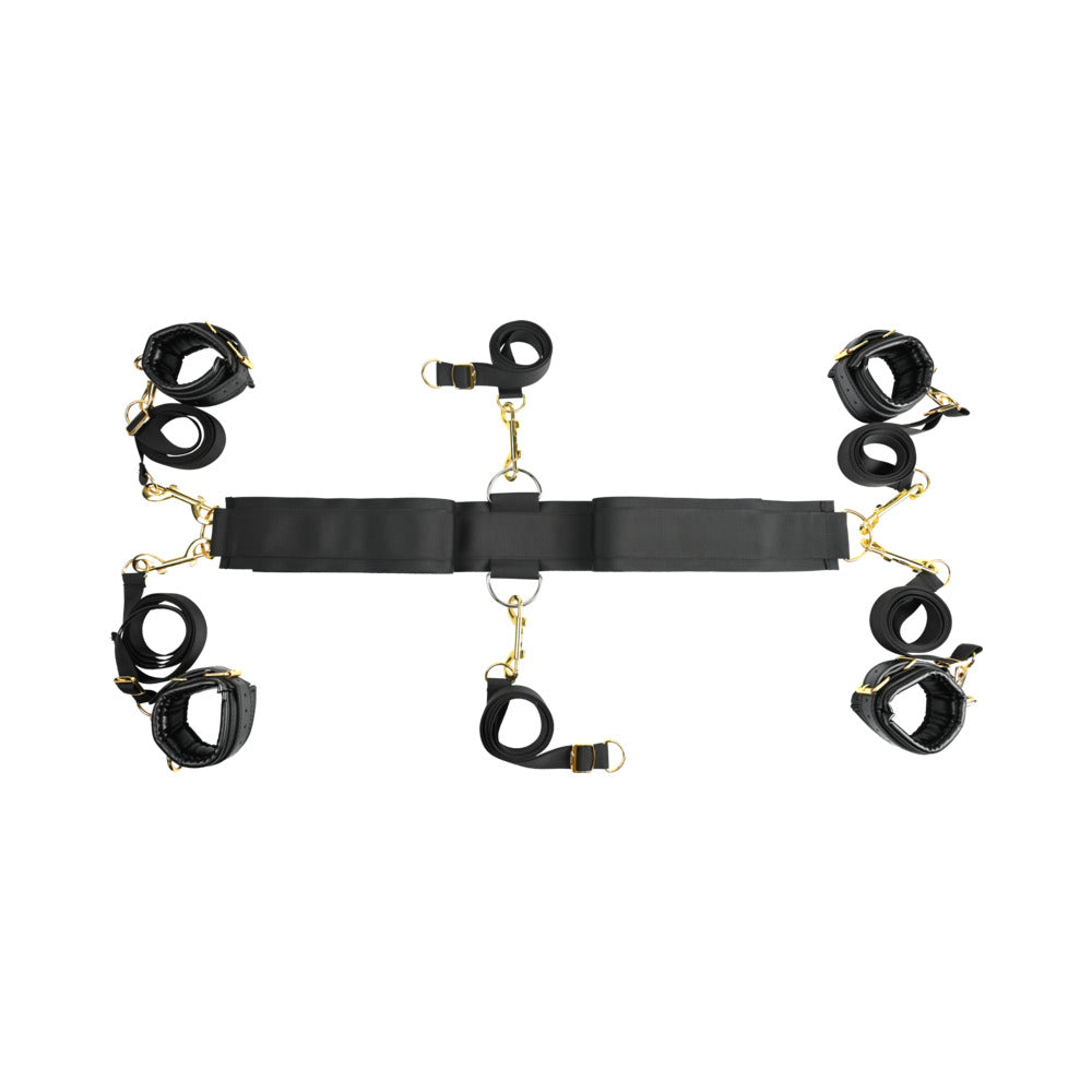 SPORTSHEETS SPECIAL EDITION UNDER THE BED RESTRAINT SET BLACK