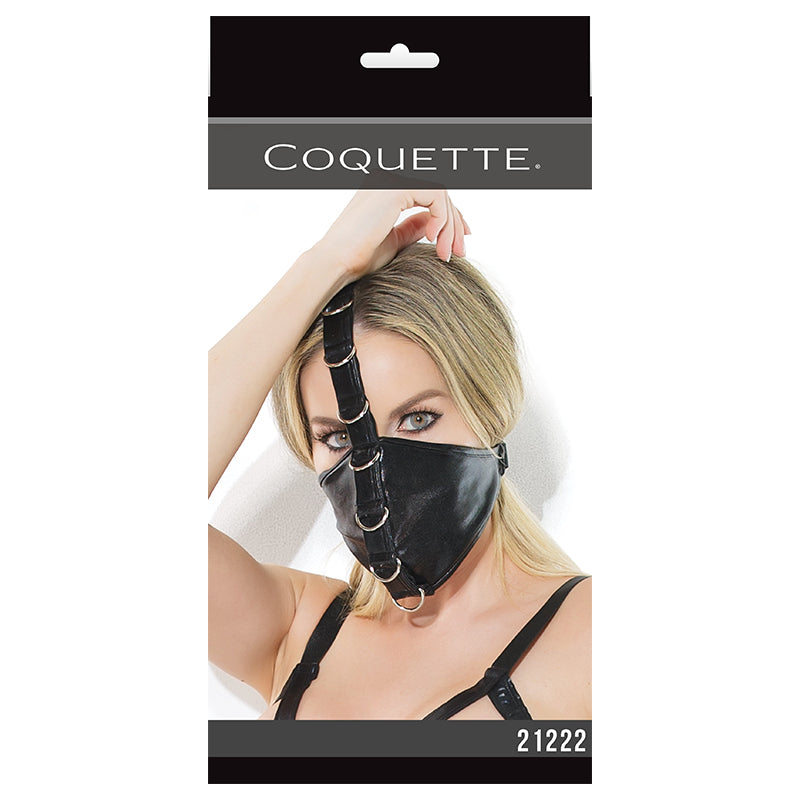 DARQUE FETISH MASK BLACK OS