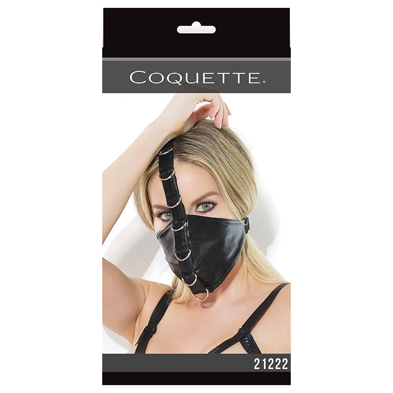 COQUETTE - DARQUE FETISH MASK BLACK OS