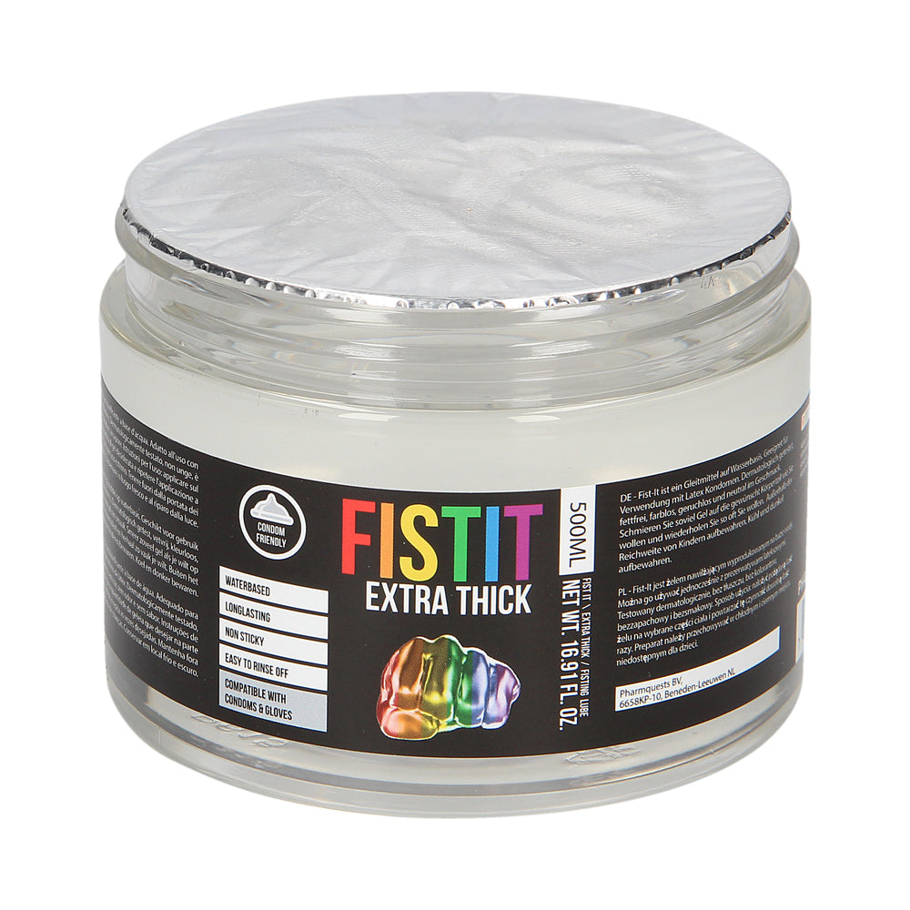 FIST IT EXTRA THICK WATER-BASED FISTING LUBE RAINBOW EDITION 16.9 OZ.