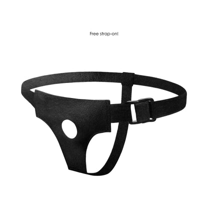 REALROCK REALISTIC 7 IN. DILDO WITH BALLS AND SUCTION CUP BEIGE