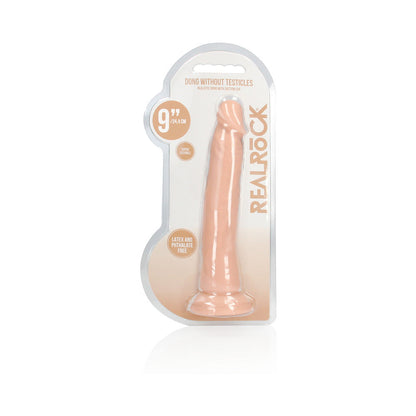SHOTS - REALROCK REALISTIC 9 IN. DILDO WITH SUCTION CUP BEIGE