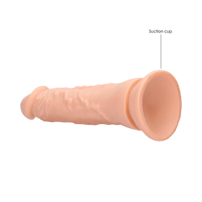 SHOTS - REALROCK REALISTIC 9 IN. DILDO WITH SUCTION CUP BEIGE