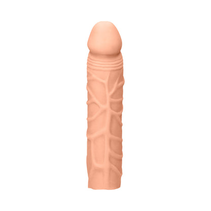 REALROCK REALISTIC VEINY 7 IN. PENIS SLEEVE EXTENDER BEIGE