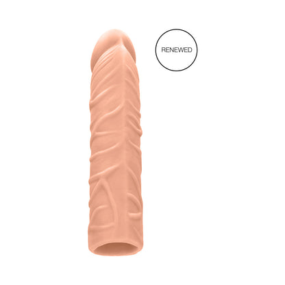 REALROCK REALISTIC VEINY 7 IN. PENIS SLEEVE EXTENDER BEIGE