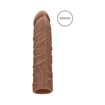 REALROCK REALISTIC VEINY 7 IN. PENIS SLEEVE EXTENDER TAN