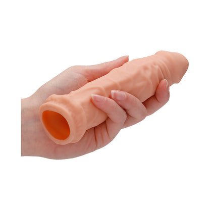 REALROCK REALISTIC 6 IN. PENIS SLEEVE EXTENDER BEIGE