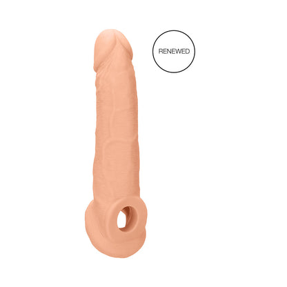 SHOTS - REALROCK FUNDA EXTENSORA REALISTA DE PENE DE 9 PULGADAS CON ANILLO