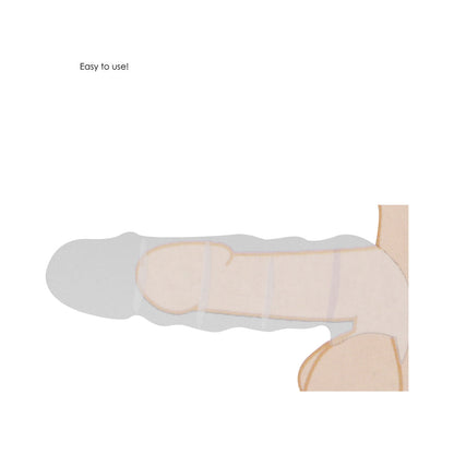 SHOTS - REALROCK FUNDA EXTENSORA REALISTA DE PENE DE 9 PULGADAS CON ANILLO