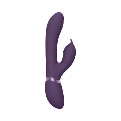VIVE AIMI RECHARGEABLE SWINGING PULSE-WAVE SILICONE RABBIT VIBRATOR PURPLE