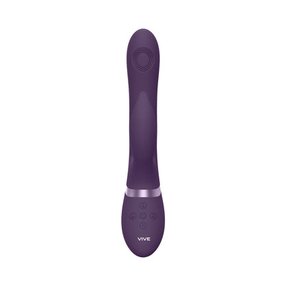 VIVE AIMI RECHARGEABLE SWINGING PULSE-WAVE SILICONE RABBIT VIBRATOR PURPLE